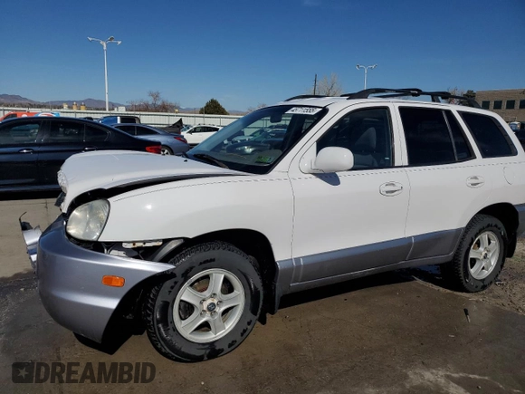 2004 Hyundai Santa Fe GLS with VIN KM8SC13DX4U840575, listed as a Copart auction lot 48711555 with 130,096 mi miles and Salvage Title. Bid and sale history available at DreamBid. Image 1.
