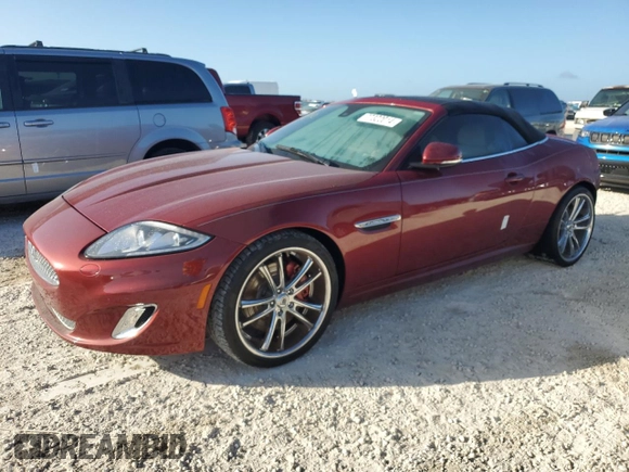 2013 Jaguar XK with VIN SAJWA4GB9DLB51059, listed as a Copart auction lot 77322014 with Not Provided miles and Salvage Title. Bid and sale history available at carsss.com. Image 1.