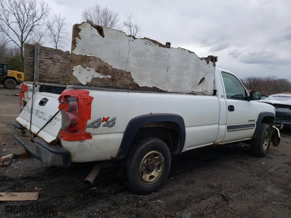 2005 Chevrolet Silverado 2500HD with VIN 1GCHK24U75E167486, listed as a Copart auction lot 50199895 with NaN miles and Salvage Title. Bid and sale history available at carsss.com. Image 3.