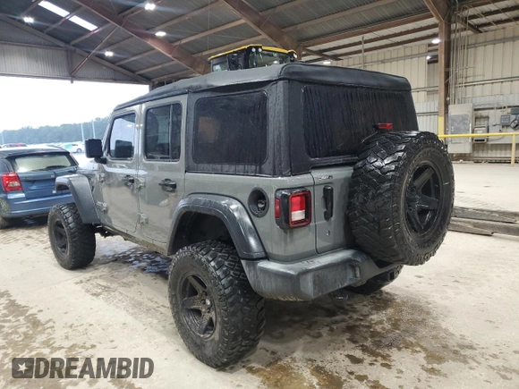 2018 Jeep Wrangler Unlimited Sport S с VIN 1C4HJXDNXJW225524, выставлен на аукционе Copart как лот 59790115 с пробегом 141 537 миль миль и Списание • Salvage title. История ставок и продаж доступна на DreamBid. Изображение 2.