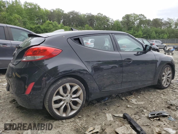 2012 Hyundai Veloster w/Black Int with VIN KMHTC6AD5CU065525, listed as a Copart auction lot 56415785 with 100,151 mi miles and Salvage title. Bid and sale history available at DreamBid. Image 3.