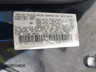 2000 Lexus RX 300 z VIN JT6GF10U4Y0047590, wystawiony jako IAAI lot #42331018 z przebiegiem 270 881 mil mil oraz . Historia ofert i sprzedaży dostępna na DreamBid. Obrazek 9.