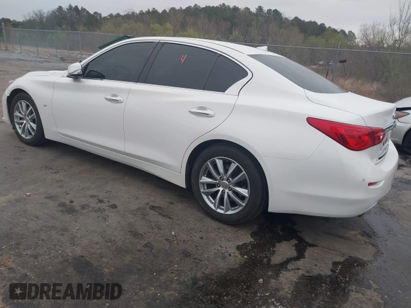 2015 Infiniti Q50 Premium z VIN JN1BV7AP9FM331131, wystawiony jako IAAI lot #41786108 z przebiegiem 176 874 mil mil oraz . Historia ofert i sprzedaży dostępna na DreamBid. Obrazek 3.