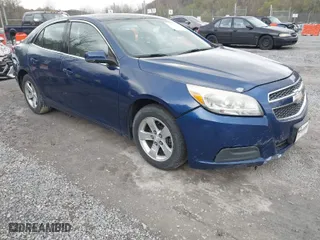 2013 Chevrolet Malibu LT with VIN 1G11C5SA1DU120816, listed as a IAAI auction lot 41978435 with 255,497 mi miles. Bid and sale history available at carsss.com. Image 1.