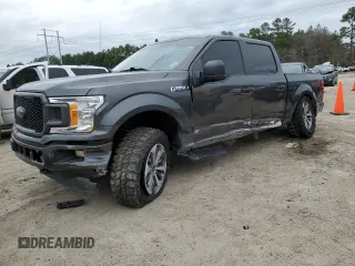 2020 Ford F-150 XL with VIN 1FTEW1EPXLKF33076, listed as a Copart auction lot 45699065 with 52,856 mi miles and Salvage Title. Bid and sale history available at carsss.com. Image 1.