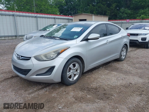 2015 Hyundai Elantra SE with VIN 5NPDH4AE9FH549073, listed as a IAAI auction lot 42113615 with 124,115 mi miles and . Bid and sale history available at DreamBid. Image 2.