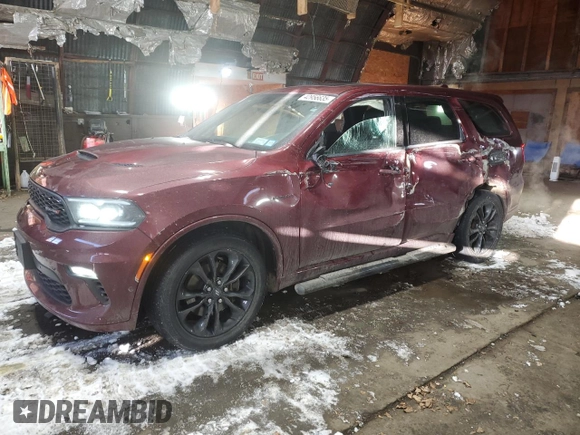 2021 Dodge Durango R/T z VIN 1C4SDJCT4MC751549, wystawiony jako Copart lot #42956635 z przebiegiem 24 283 mil mil oraz Szkoda całkowita • Salvage title. Historia ofert i sprzedaży dostępna na DreamBid. Obrazek 1.