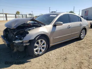 2008 Nissan Maxima 3.5 SL with VIN 1N4BA41E78C828215, listed as a Copart auction lot 73222714 with 124,800 mi miles and Salvage Title. Bid and sale history available at carsss.com. Image 1.