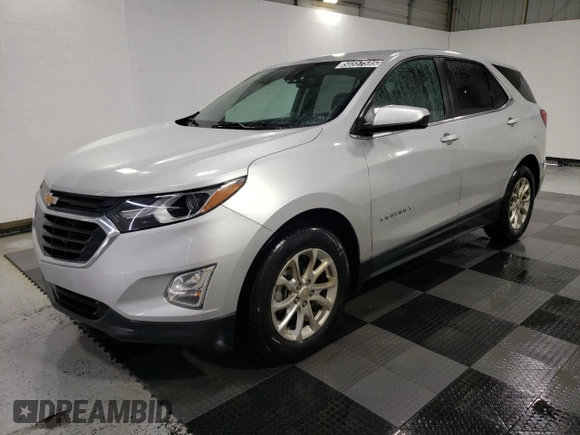 2021 Chevrolet Equinox LT with VIN 2GNAXJEV0M6162189, listed as a Copart auction lot 58557595 with 225,377 mi miles and Clean title. Bid and sale history available at DreamBid. Image 1.
