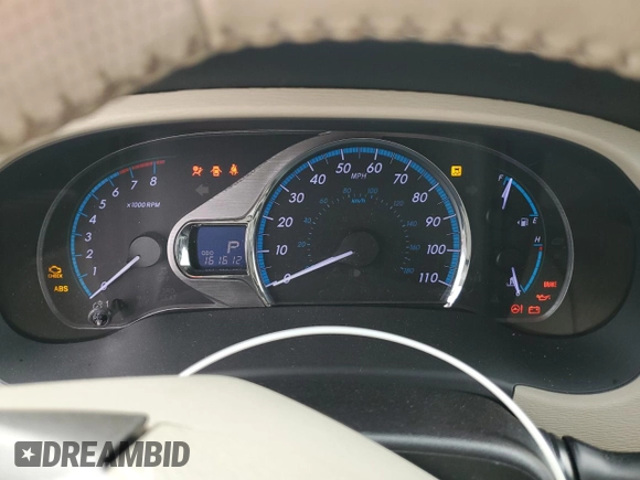 2011 Toyota Sienna XLE AAS with VIN 5TDYK3DC7BS110854, listed as a Copart auction lot 54604135 with 161,612 mi miles and Salvage Title. Bid and sale history available at DreamBid. Image 9.