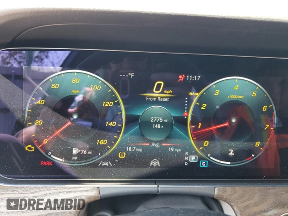 2023 Mercedes-Benz E 350 with VIN W1KZF8EB5PB132464, listed as a Copart auction lot 64983954 with 2,775 mi miles and Salvage Title. Bid and sale history available at DreamBid. Image 9.