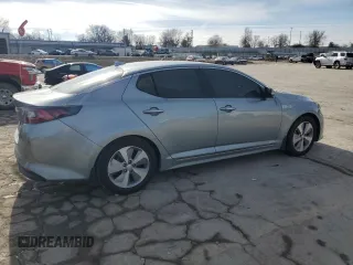 2016 Kia Optima Hybrid EX with VIN KNAGN4AD2G5098872, listed as a Copart auction lot 43930105 with 0 mi miles and Salvage Title. Bid and sale history available at carsss.com. Image 3.