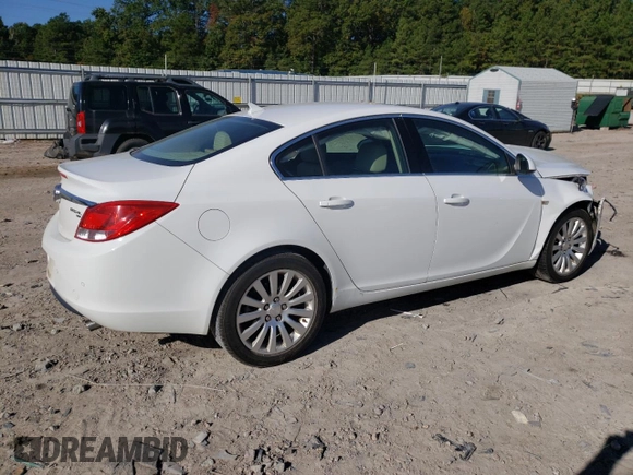 2011 Buick Regal CXL RL5 with VIN W04GT5GC2B1001046, listed as a Copart auction lot 76458194 with 245,810 mi miles and Salvage Title. Bid and sale history available at DreamBid. Image 3.