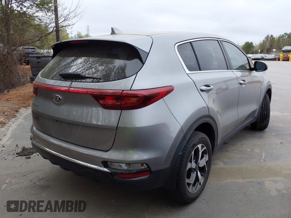 2020 Kia Sportage LX with VIN KNDPMCAC1L7839423, listed as a IAAI auction lot 41897838 with 50,818 mi miles. Bid and sale history available at carsss.com. Image 4.