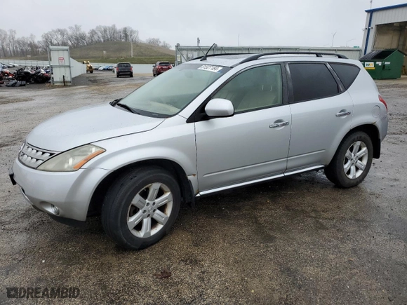 2006 Nissan Murano SE with VIN JN8AZ08W16W510354, listed as a Copart auction lot 81527184 with 202,834 mi miles and Clean Title. Bid and sale history available at carsss.com. Image 1.