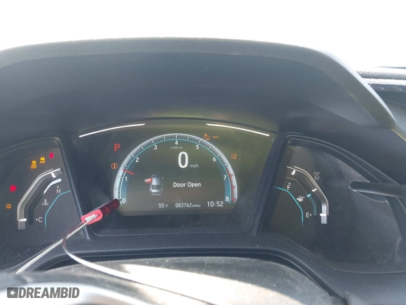 2019 Honda Civic Sedan LX with VIN 2HGFC2F66KH543815, listed as a IAAI auction lot 41883765 with 83,762 mi miles. Bid and sale history available at carsss.com. Image 7.