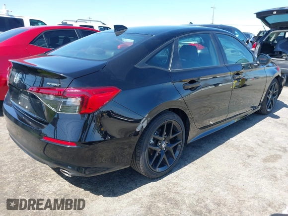 2024 Honda Civic Sedan Sport with VIN 2HGFE2F57RH551885, listed as a IAAI auction lot 41839279 with 22,410 mi miles. Bid and sale history available at carsss.com. Image 4.