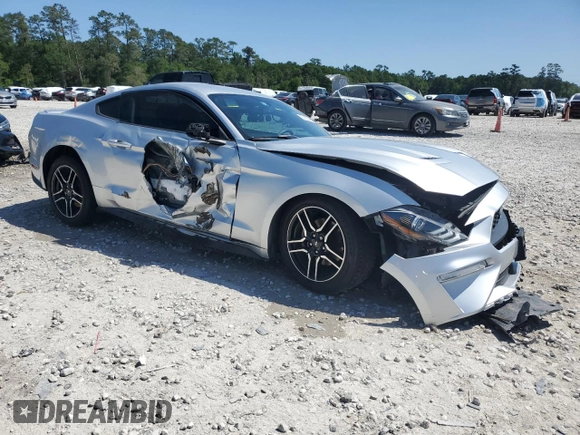 2019 Ford Mustang EcoBoost with VIN 1FA6P8TH8K5197470, listed as a Copart auction lot 52180745 with 53,562 mi miles and Salvage Title. Bid and sale history available at carsss.com. Image 4.