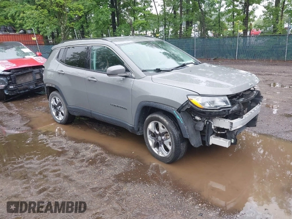2020 Jeep Compass Limited with VIN 3C4NJDCB4LT126814, listed as a IAAI auction lot 42352025 with 92,754 mi miles and . Bid and sale history available at DreamBid. Image 1.