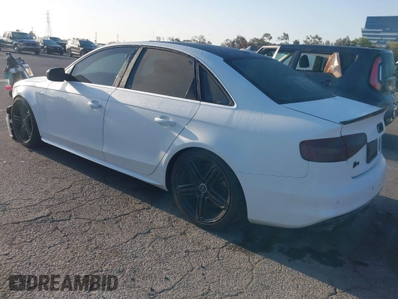 2013 Audi S4 Premium Plus with VIN WAUBGAFL3DA255394, listed as a IAAI auction lot 41965354 with 125,756 mi miles and . Bid and sale history available at DreamBid. Image 3.