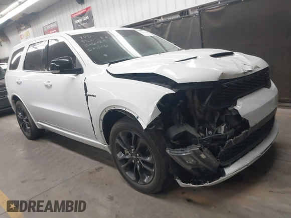 2021 Dodge Durango R/T with VIN 1C4SDHCT7MC740425, listed as a IAAI auction lot 40825938 with 43,173 mi miles and . Bid and sale history available at DreamBid. Image 1.