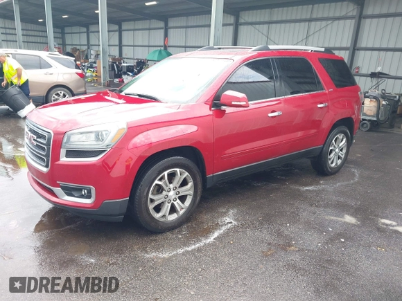 2014 GMC Acadia SLT with VIN 1GKKRRKD6EJ154317, listed as a IAAI auction lot 42104883 with 182,325 mi miles. Bid and sale history available at carsss.com. Image 2.
