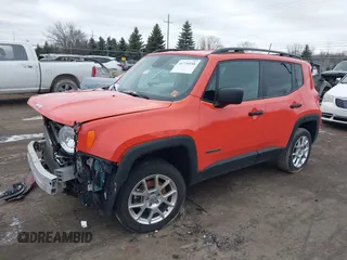 2021 Jeep Renegade Upland Edition with VIN ZACNJDAB4MPN34528, listed as a IAAI auction lot 41739558 with 37,968 mi miles. Bid and sale history available at carsss.com. Image 17.