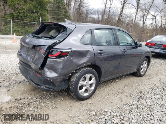 2024 Honda HR-V LX with VIN 3CZRZ2H37RM778842, listed as a Copart auction lot 49843105 with 9,732 mi miles and Salvage title. Bid and sale history available at DreamBid. Image 3.