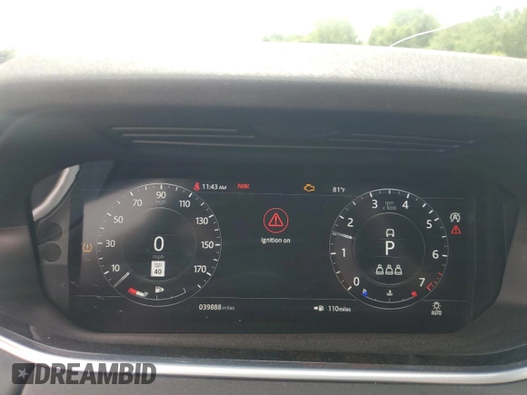 2020 Land Rover Range Rover Evoque SE with VIN SALZP2FX1LH075839, listed as a Copart auction lot 58754565 with 39,888 mi miles and Clean title. Bid and sale history available at DreamBid. Image 9.