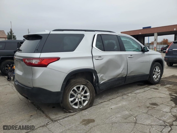 2021 Chevrolet Traverse LT Cloth with VIN 1GNEVGKW1MJ238769, listed as a Copart auction lot 82193234 with 36,694 mi miles and Salvage Title. Bid and sale history available at carsss.com. Image 3.