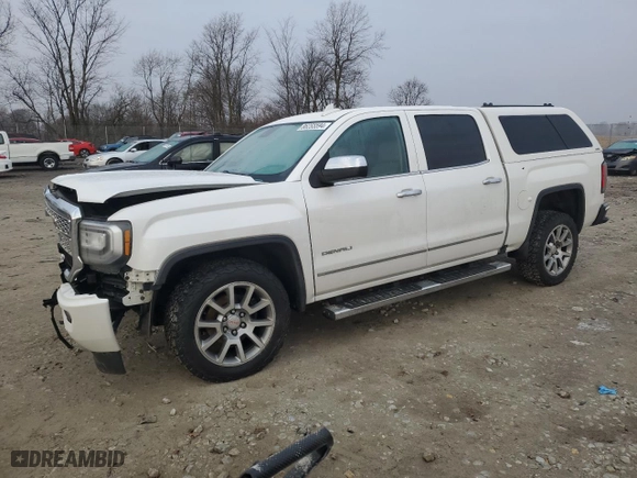 2017 GMC Sierra 1500 Denali with VIN 3GTU2PEC1HG441019, listed as a Copart auction lot 86255594 with 110,685 mi miles and Salvage Title. Bid and sale history available at carsss.com. Image 1.