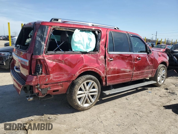 2015 Ford Expedition Max Platinum с VIN 1FMJK1MT7FEF29526, выставлен на аукционе Copart как лот 49591635 с пробегом Не указан миль и Чистый • Clean title. История ставок и продаж доступна на DreamBid. Изображение 3.