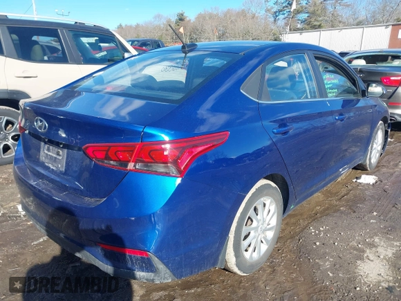 2020 Hyundai Accent SE with VIN 3KPC24A67LE122187, listed as a IAAI auction lot 41416330 with 41,018 mi miles. Bid and sale history available at carsss.com. Image 4.