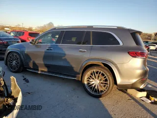 2021 Mercedes-Benz GLS with VIN 4JGFF8KE8MA564233, listed as a Copart auction lot 84046044 with 22,934 mi miles and Salvage Title. Bid and sale history available at carsss.com. Image 2.