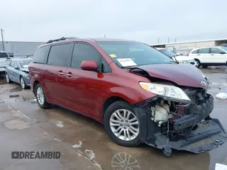 2015 Toyota Sienna XLE with VIN 5TDYK3DC1FS576642, listed as a IAAI auction lot 42198940 with 173,239 mi miles and . Bid and sale history available at DreamBid. Image 1.