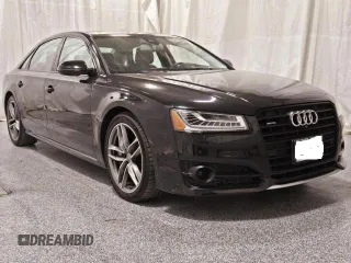 2017 Audi A8 L Sport with VIN WAU43AFD9HN005296, listed as a Copart auction lot 41921595 with 104,471 mi miles and Clean Title. Bid and sale history available at carsss.com. Image 1.
