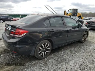 2015 Honda Civic Sedan EX-L with VIN 2HGFB2F94FH509925, listed as a Copart auction lot 50132725 with 243,146 mi miles and Salvage Title. Bid and sale history available at carsss.com. Image 3.