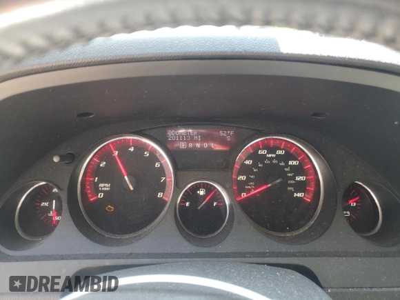 2010 GMC Acadia SLT1 with VIN 1GKLRMED9AJ107599, listed as a Copart auction lot 56105825 with 201,113 mi miles and Salvage title. Bid and sale history available at DreamBid. Image 9.