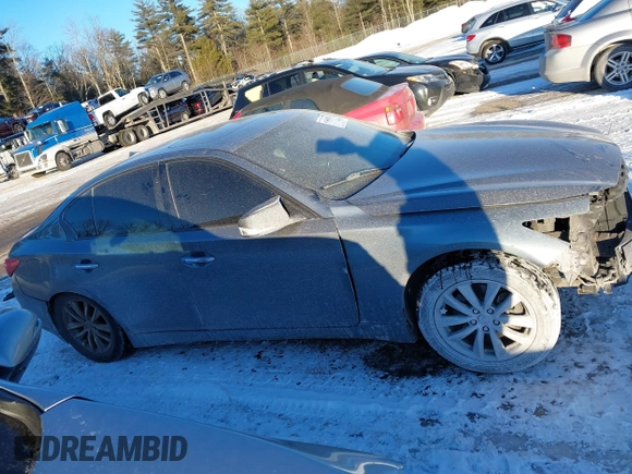 2015 Infiniti Q50 Sport with VIN JN1BV7AR2FM413459, listed as a IAAI auction lot 41466291 with 127,541 mi miles and . Bid and sale history available at DreamBid. Image 14.