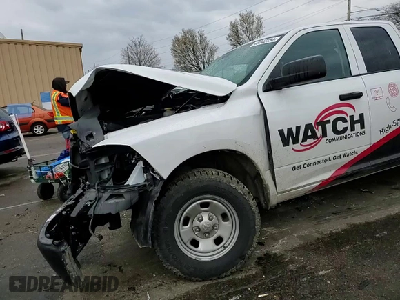 2022 Ram 1500 Tradesman with VIN 1C6RR7FG1NS239604, listed as a Copart auction lot 49132525 with 21,104 mi miles and Salvage title. Bid and sale history available at DreamBid. Image 11.