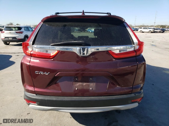 2018 Honda CR-V EX-L with VIN 7FARW1H85JE038370, listed as a Copart auction lot 46928595 with 67,276 mi miles and Salvage Title. Bid and sale history available at carsss.com. Image 6.