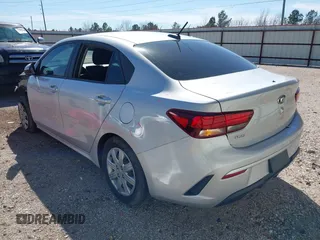 2021 Kia Rio LX with VIN 3KPA24AD8ME403664, listed as a IAAI auction lot 41675554 with 37,999 mi miles. Bid and sale history available at carsss.com. Image 3.