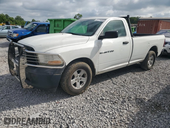 2012 Ram 1500 ST with VIN 3C6JD6DK0CG128253, listed as a Copart auction lot 57774485 with 210,804 mi miles and Clean title. Bid and sale history available at DreamBid. Image 1.