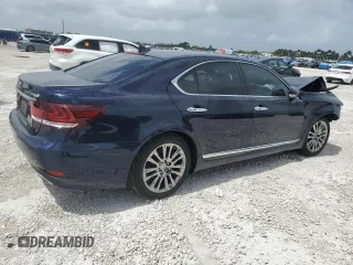 2017 Lexus LS 460 with VIN JTHBL5EFXH5145375, listed as a Copart auction lot 60652145 with 67,062 mi miles and Salvage title. Bid and sale history available at DreamBid. Image 3.