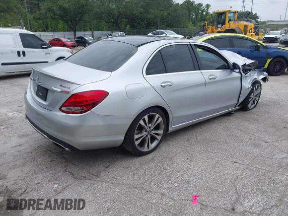 2018 Mercedes-Benz C 300 with VIN WDDWF4KB6JR398171, listed as a IAAI auction lot 42444653 with Not provided miles and . Bid and sale history available at DreamBid. Image 4.