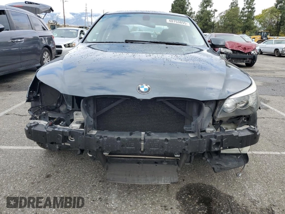 2008 BMW 5 Series 550i with VIN WBANW53568CT54587, listed as a Copart auction lot 48753895 with 334,360 mi miles and Salvage Title. Bid and sale history available at carsss.com. Image 5.