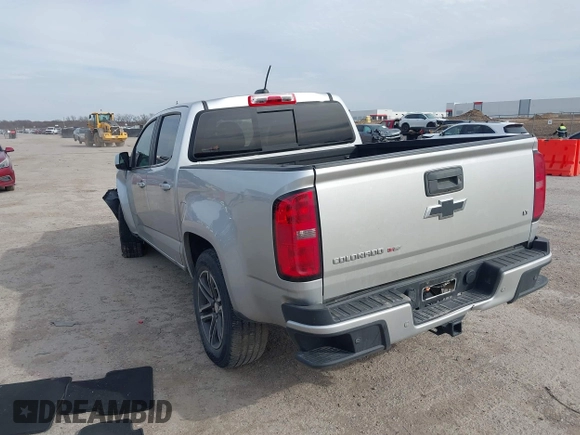 2020 Chevrolet Colorado 2WD LT with VIN 1GCGSCEN9L1142103, listed as a IAAI auction lot 41729963 with 83,180 mi miles and . Bid and sale history available at DreamBid. Image 3.