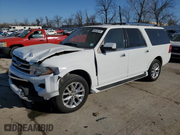 2017 Ford Expedition EL Limited with VIN 1FMJK1KT8HEA07915, listed as a Copart auction lot 48438235 with 147,301 mi miles and Salvage Title. Bid and sale history available at carsss.com. Image 1.