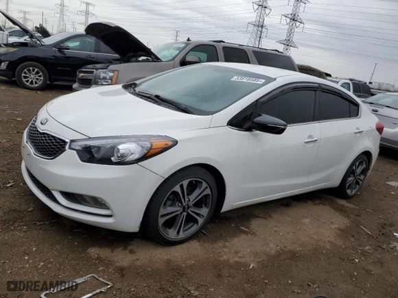 2016 Kia Forte EX with VIN KNAFX4A88G5530700, listed as a Copart auction lot 53818585 with 122,185 mi miles and Clean Title. Bid and sale history available at carsss.com. Image 1.
