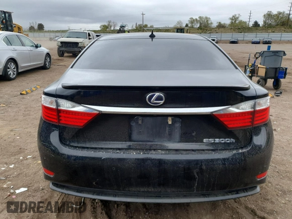 2013 Lexus ES 300h with VIN JTHBW1GG4D2003735, listed as a Copart auction lot 54612685 with 130,280 mi miles and Salvage Title. Bid and sale history available at DreamBid. Image 6.